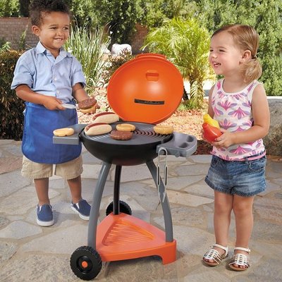 媽媽寶寶租【美國Little Tikes】庭園烤肉架 增加親子互動兒童發展玩具