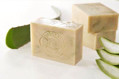 女王天然手工皂「蘆薈水凝露-植萃調理皂」  手工香皂 手工肥皂  冷製手工皂