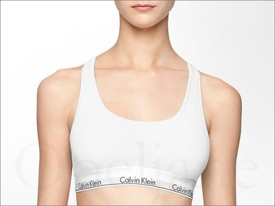 Calvin Klein ck Bra　卡文克萊 白色瑜珈運動內衣休閒性感挖背小可愛內衣 S M L號　愛Coach包包