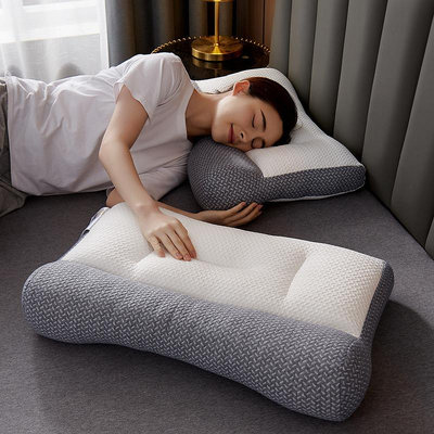 日式分區反牽引枕頭芯護頸椎助睡眠禮品家用按摩枕頭芯廠家