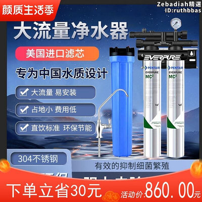 愛惠浦MC2雙聯淨水器奶茶店直飲水商用大流量過濾淨水機