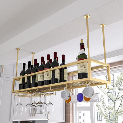 鏤空高腳杯紅酒杯架倒掛家用裝飾懸掛歐式創意酒吧架子紅酒杯掛架