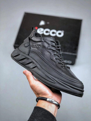 ECCO愛步健身男鞋 2023秋新款BIOM緩震舒適慢跑鞋 健步2.0 系列黃景瑜同款 城市運動鞋