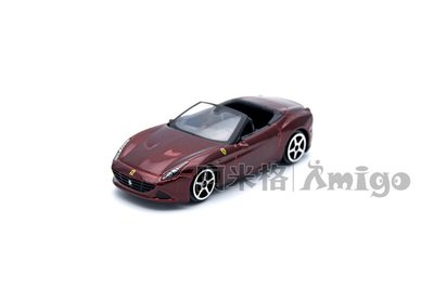 Bburago 1:64 法拉利 Ferrari California T 深紅色 火柴盒車仔 收藏級合金車 迷你模型