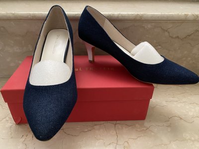 全新日本品牌女鞋 Oriental Traffic 牛仔藍 氣質跟鞋