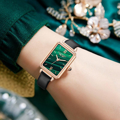現貨女士手錶腕錶官方正品直播爆款手錶女士2024年新款小綠錶輕奢時尚防水學生女錶