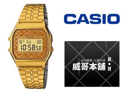 【威哥本舖】Casio台灣原廠公司貨 A159WGEA-9A 全金復刻中性錶 A159WGEA