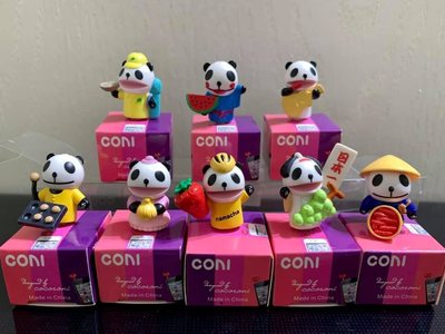 日韓流行繪本panda 小貓熊貓公仔 可愛玩偶收藏公仔8支合售