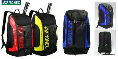 2017全新 YONEX 羽球 網球裝備袋 雙肩後背包 海外版 2支裝 紅 藍 綠 型號 9612