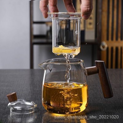 茶壺耐熱玻璃茶水分離耐高溫茶具套裝煮茶壺泡茶壺中式玻璃壺