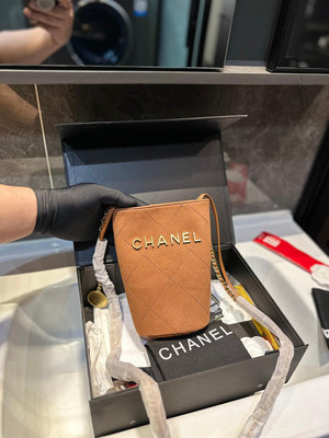 【二手】（折疊禮盒）  Chanel 新品 金幣mini 水桶包  時裝\/休閑