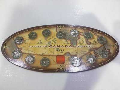 AP230 加拿大1999年多種面額 千禧年紀念套幣 原套(共13枚)