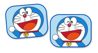 199免運【旅行．記．憶】哆啦A夢 小叮噹 Doraemon 側窗遮陽板 隔熱小圓弧 2入