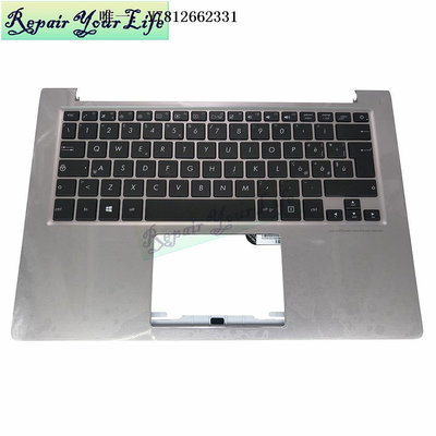 電腦零件適用于華碩 UX303L UX303 U303L UX303LN  筆記本鍵盤銀色背光 IT筆電配件
