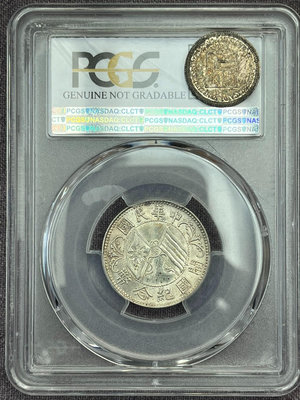 【可議價】PCGS-AU95 孫像開國紀念幣二角貳毫銀幣22109【懂胖收藏】PCGS NGC 公博