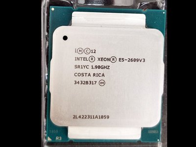【含稅】Intel Xeon E5-2609 v3 1.9G SR1YC 2011-3 6C6T 正式 CPU 一年保