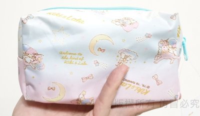 日本限定 正版授權日本三麗鷗雙子星方形化妝包KIKILALA隨身包中包美樂蒂船型化妝包私密小物包收納包