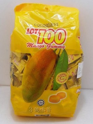 ３號味蕾 量販網~馬來西亞100份QQ軟糖1000克(芒果、綜合水果)特價..必買名產..另有一百份 100分