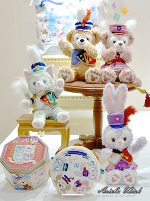 Ariel's Wish日本東京迪士尼代購達菲熊Duffy雪莉玫傑拉東尼史黛拉兔35週年樂團SS號玩偶娃娃安撫抱枕絕版品