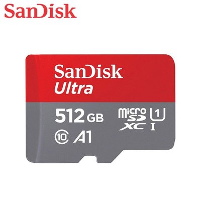 SanDisk【512GB】Ultra A1 MicroSD UHS-I 手機 記憶卡 (SD-SQUAC-512G)