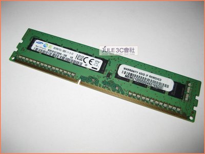 JULE 3C會社-三星Samsung 雙面 DDR3L 1600 8GB 8G ECC/一般桌機可用/低電壓 記憶體