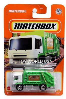 ^.^飛行屋(全新品)MATCHBOX 火柴盒小汽車 合金車//GARBAGE KING 垃圾車(60/100)