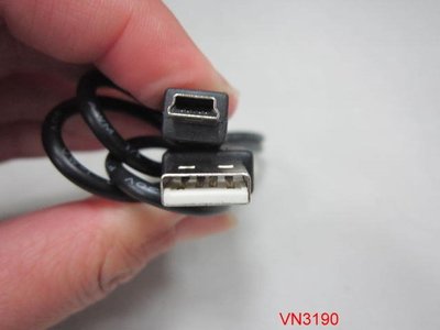 【全冠】80cm USB2.0轉MINI小5P傳輸線 USB線 80公分 USB2.0公/mini小5p (VN3190