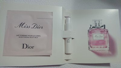 全新DIOR 迪奧Miss Dior 花漾迪奧淡香水1ml+ 花漾迪奧芬芳身體乳1.5ml