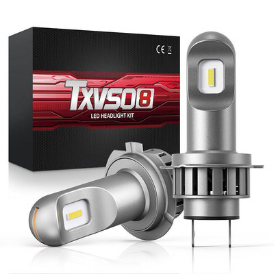 1 對超高亮度 26000LM H7 Led 燈, 用於汽車 Mini 6000K 汽車大燈 120W 燈泡通用 ZES