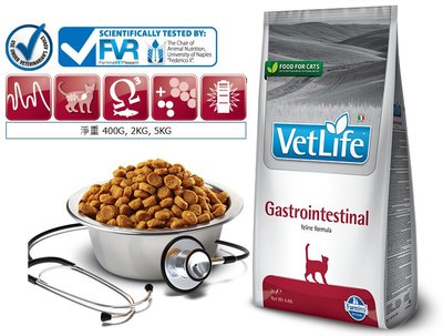 法米納FARMINA天然處方糧VET LIFE貓用系列 腸胃道配方 VCG-1 獸醫師推薦 2KG