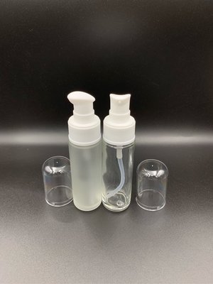 30ml乳液瓶 台灣玻璃瓶 壓頭式玻璃瓶 精華液空瓶 化妝水空瓶 卸妝油空瓶  旅行分裝瓶 （A款
