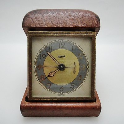 【timekeeper】 罕見50年代德國製Wehrle木殼機械旅行鬧鐘(免運)