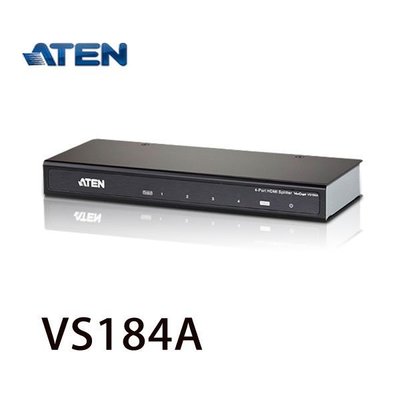 【MR3C】含稅附發票 ATEN 宏正 VS-184A VS184A 4埠HDMI影音分配器(附HDMI*1)