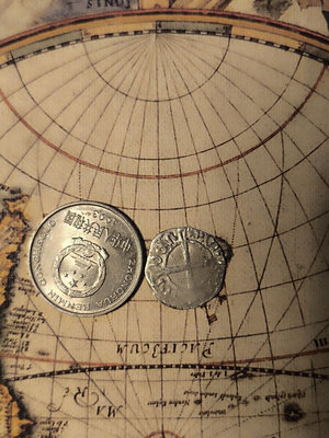 十字軍時期的小銀幣，很漂亮的小銀幣，應該是條頓騎士團的分支騎【店主收藏】19842