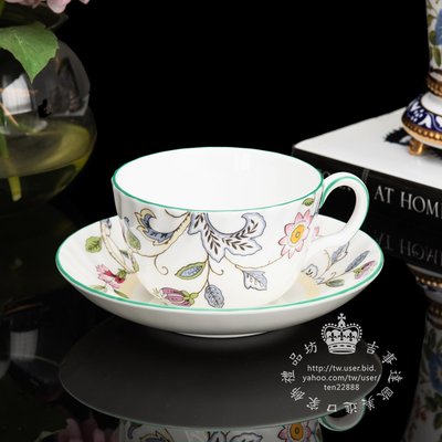 【吉事達】全新英國製wedgwood旗下Minton 哈頓花園2003年骨瓷咖啡杯碟組 紅茶杯組