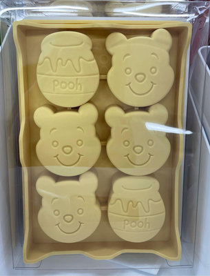 1/27前 HOUSUXI 舒熙 迪士尼小熊維尼系列-附蓋矽膠製冰盒  維尼熊 容量250ml(6格)/個 頁面是單價