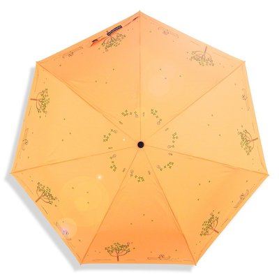 【洋傘職人】艾蜜莉夢境 - 抗UV晴雨傘(榛果橘) / 防風傘防曬傘陽傘折傘