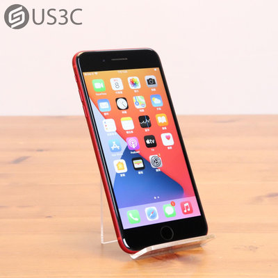 【US3C-板橋店】台灣公司貨 Apple iPhone 8 Plus i8+ 64G 5.5吋 紅色 4G手機 指紋辨識 1200萬畫素 UCare店保3個月