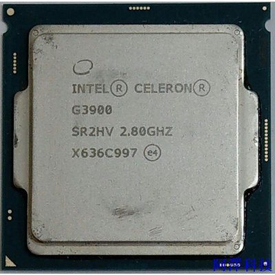 安東科技Intel 六代/七代 Celeron G3900 G3930 CPU (1151 腳位) 不附風扇