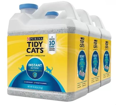 Costco好市多「線上」代購《Tidy Cats高效清香凝結罐裝貓砂6.35公斤X3罐》#115777