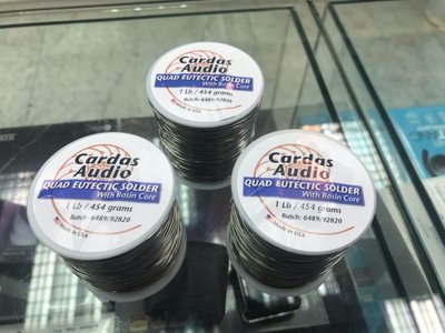 禾豐音響 一卷 最新版 正品 極品公司貨 Cardas QUAD EUTECTIC Solder 含鉛 焊錫 銲錫
