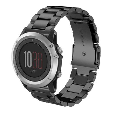 Garmin Fenix 3手表 不鏽鋼金屬錶帶 佳明Fenix 3智慧手錶錶帶