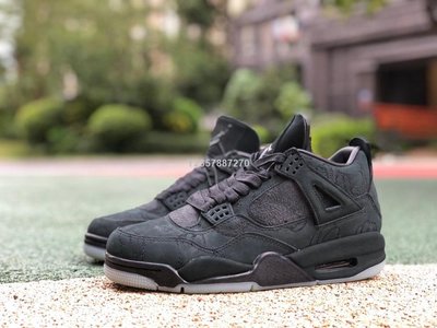 Kaws air sale jordan 4 black