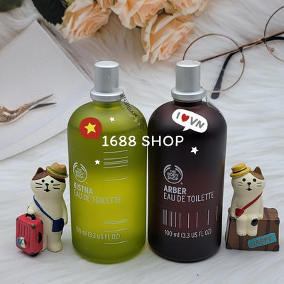 1688 SHOP THE BODY SHOP美體小舖 KISTNA騎士 ARBER亞柏噴式香水100ml 台灣專櫃貨