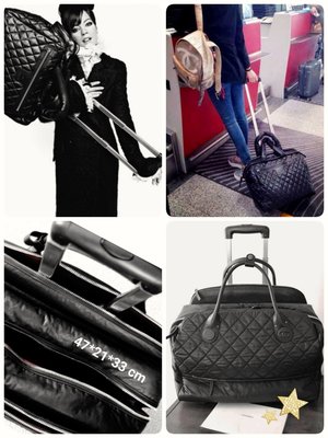 Chanel ❤️ 旅行袋 拉桿行李箱 登機箱 兩輪