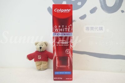 【Sunny Buy】◎現貨◎ 美國 Colgate 高露潔 牙膏 OPTIC WHITE 衝擊白 116g 超潔白牙膏