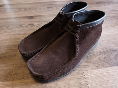 3 咖啡色麂皮生膠底袋鼠鞋 clarks originals wallabee us11 m 29cm 八成五新正品公司貨