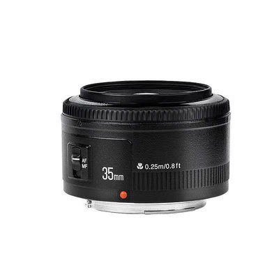 相機鏡頭永諾35mm F2適用佳能EF口尼康F口全畫幅單反相機人像廣角定焦鏡頭