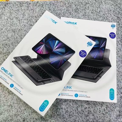 現貨熱銷-香港MOMAX適用ipad平板保護套2022新款鍵盤鼠標電腦皮套