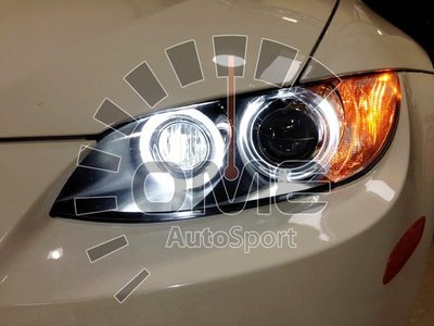《OME - 傲美國際》BMW 光圈 改裝 LED H8 超亮白光燈泡 E90 E92 E93 328I 335I M3 E82 E70 X5 E71 X6